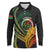 Personalised Vanuatu Independence Day Long Sleeve Polo Shirt July 30 Pig Tusk Long God Yumi Stanap