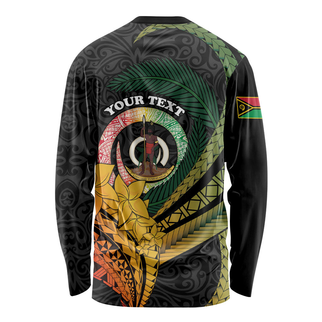 Personalised Vanuatu Independence Day Long Sleeve Shirt July 30 Pig Tusk Long God Yumi Stanap LT14 - Polynesian Pride