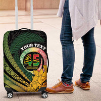 Personalised Vanuatu Independence Day Luggage Cover July 30 Pig Tusk Long God Yumi Stanap