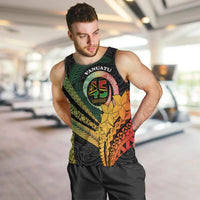 Personalised Vanuatu Independence Day Men Tank Top July 30 Pig Tusk Long God Yumi Stanap
