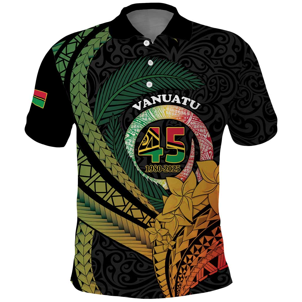 Personalised Vanuatu Independence Day Polo Shirt July 30 Pig Tusk Long God Yumi Stanap