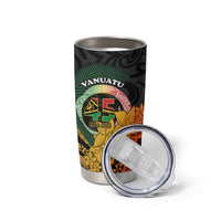 Personalised Vanuatu Independence Day Tumbler Cup July 30 Pig Tusk Long God Yumi Stanap