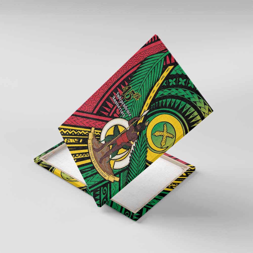 Halo Vanuatu Canvas Wall Art Happy 45th Independence Anniversary