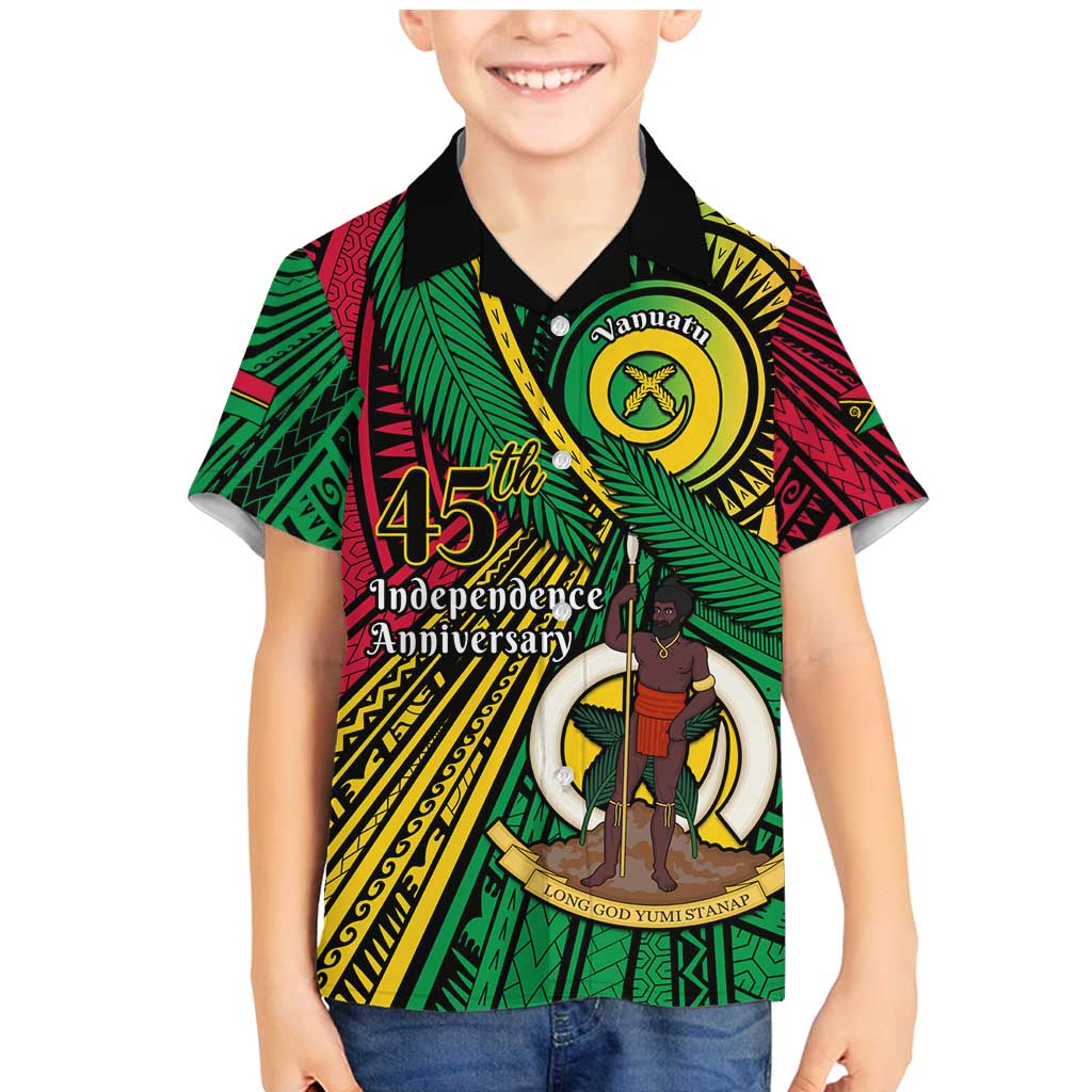 Halo Vanuatu Family Matching Mermaid Dress and Hawaiian Shirt Happy 45th Independence Anniversary