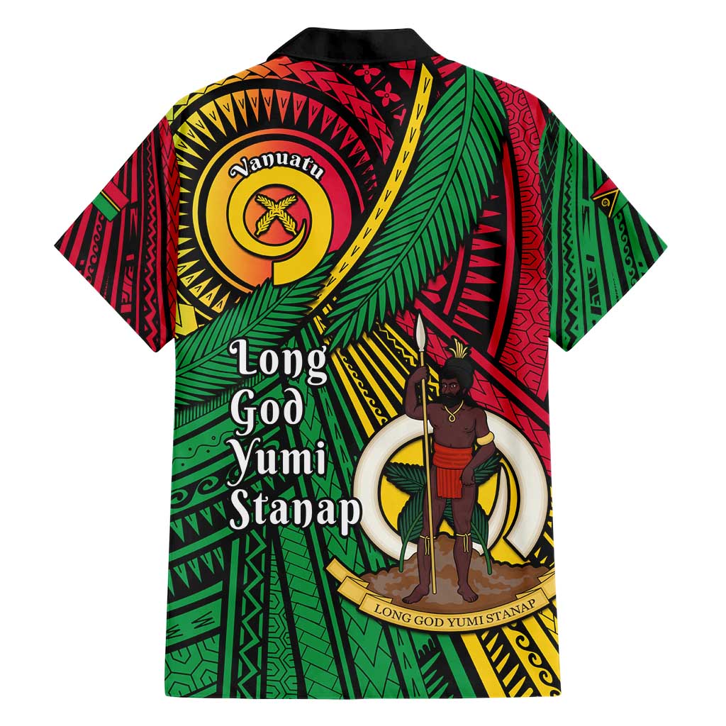 Halo Vanuatu Family Matching Short Sleeve Bodycon Dress and Hawaiian Shirt Happy 45th Independence Anniversary