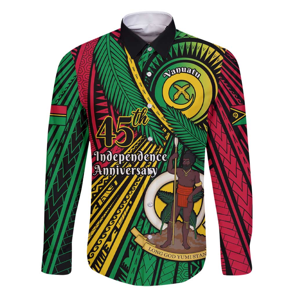 Halo Vanuatu Family Matching Short Sleeve Bodycon Dress and Hawaiian Shirt Happy 45th Independence Anniversary