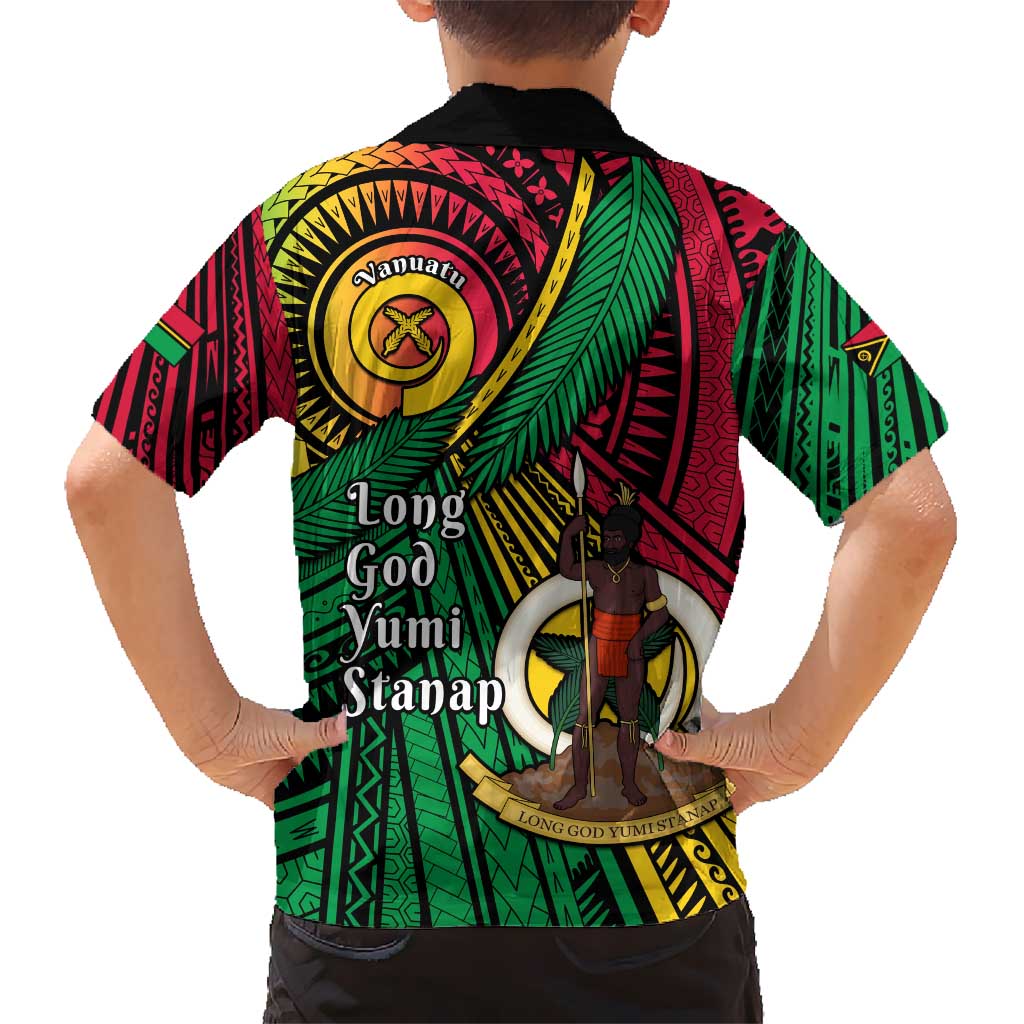 Halo Vanuatu Kid Hawaiian Shirt Happy 45th Independence Anniversary