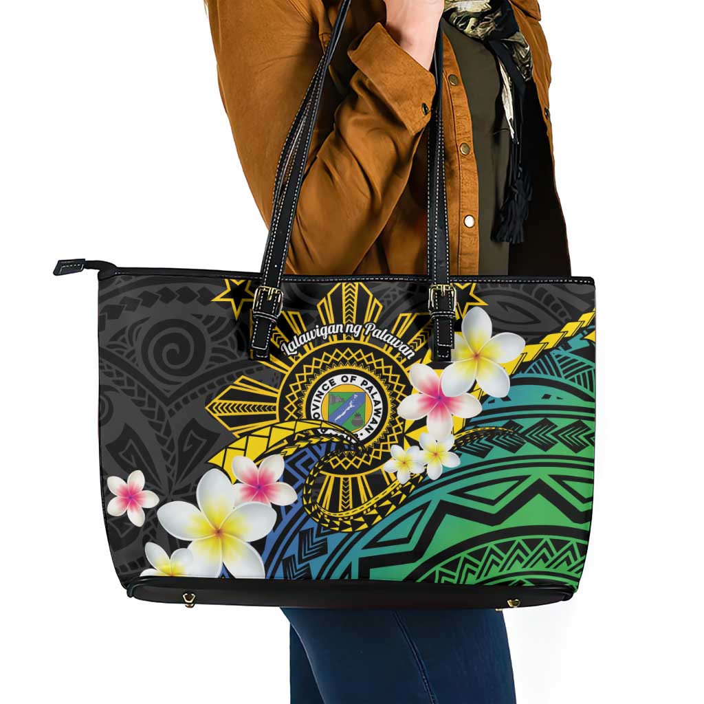 Lalawigan ng Palawan Leather Tote Bag Philippines Province Land of Promise