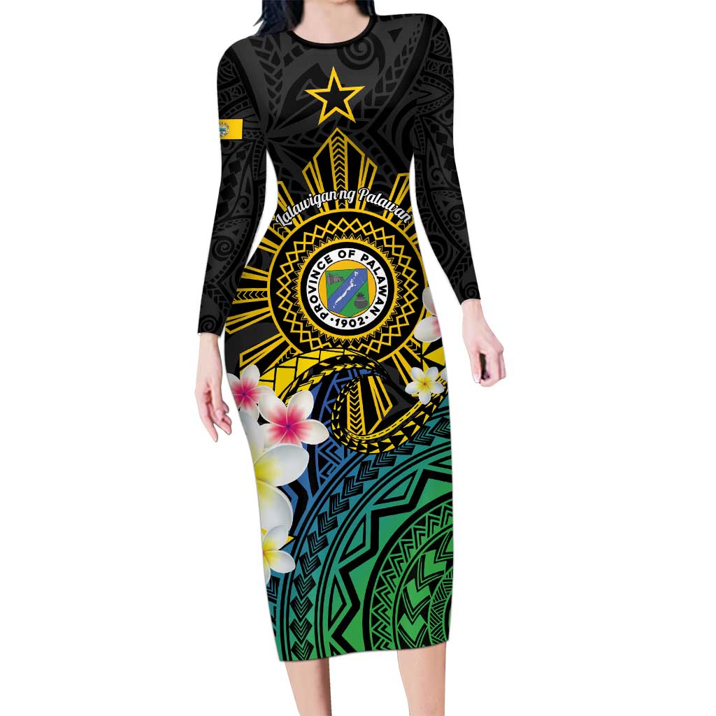 Lalawigan ng Palawan Long Sleeve Bodycon Dress Philippines Province Land of Promise