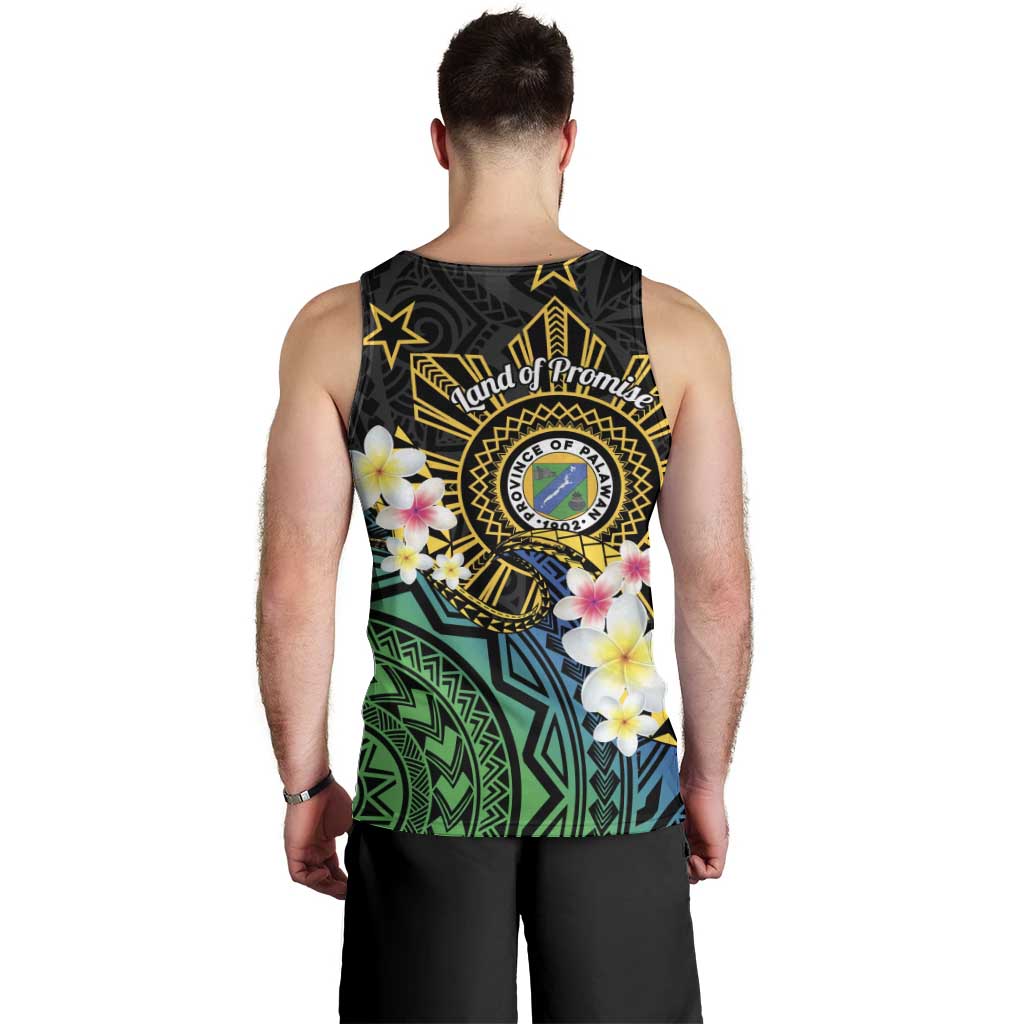 Lalawigan ng Palawan Men Tank Top Philippines Province Land of Promise