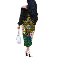 Lalawigan ng Palawan Off The Shoulder Long Sleeve Dress Philippines Province Land of Promise