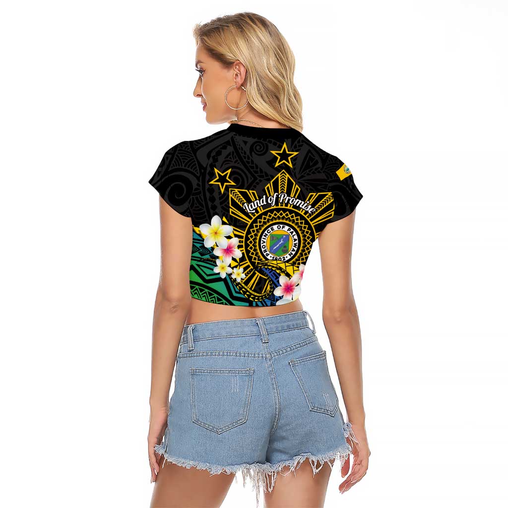 Lalawigan ng Palawan Raglan Cropped T Shirt Philippines Province Land of Promise