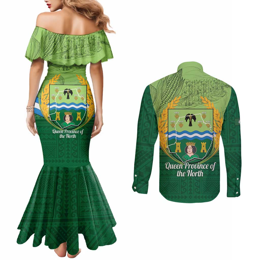 Isabela Philippines Couples Matching Mermaid Dress and Long Sleeve Button Shirt Queen Province Of The North