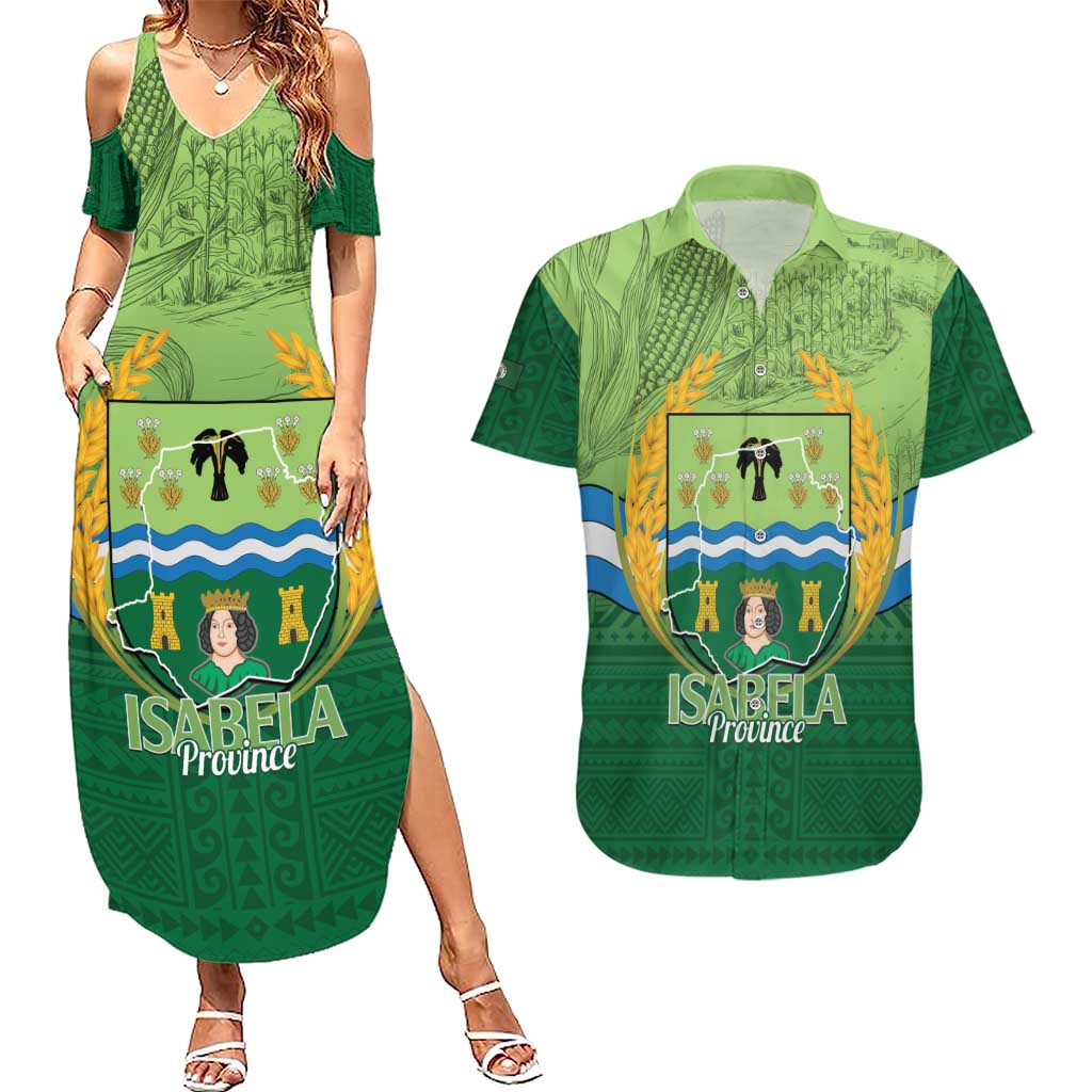 Isabela Philippines Couples Matching Summer Maxi Dress and Hawaiian Shirt Queen Province Of The North