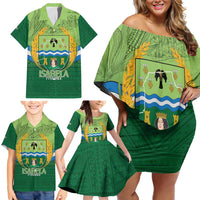 Isabela Philippines Family Matching Off Shoulder Short Dress and Hawaiian Shirt Queen Province Of The North