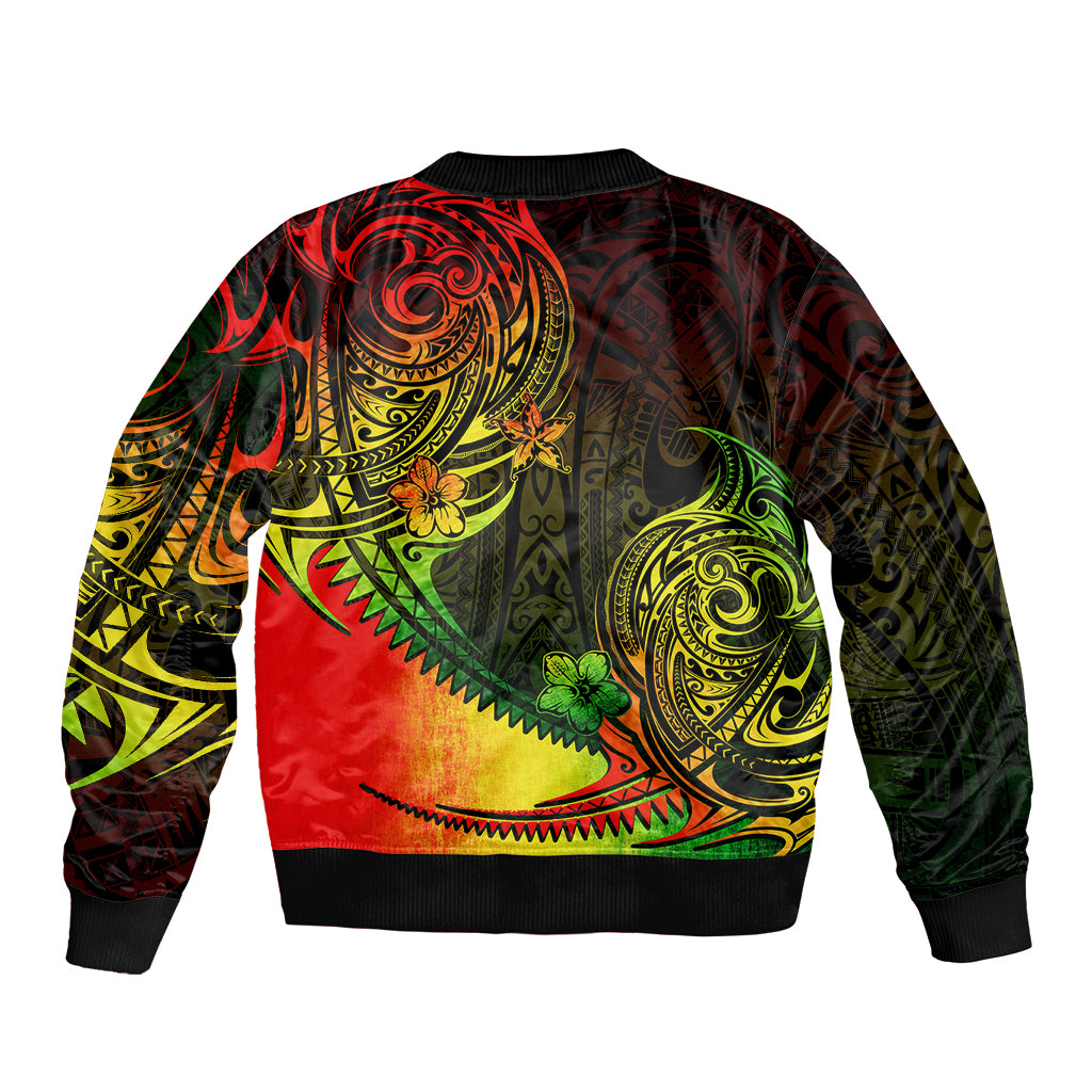 Personalised Polynesian Tribal Bomber Jacket Unique Reggae LT14 - Polynesian Pride