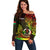 Polynesian Pride Vanuatu Off Shoulder Sweater Reggae Polynesia Long God Yumi Stanap LT14 Women Reggae - Polynesian Pride