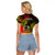 Polynesian Pride Vanuatu Raglan Cropped T Shirt Reggae Polynesia Long God Yumi Stanap LT14 - Polynesian Pride