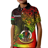 Personalised Vanuatu Kid Polo Shirt Reggae Polynesia Long God Yumi Stanap LT14 Kid Reggae - Polynesian Pride