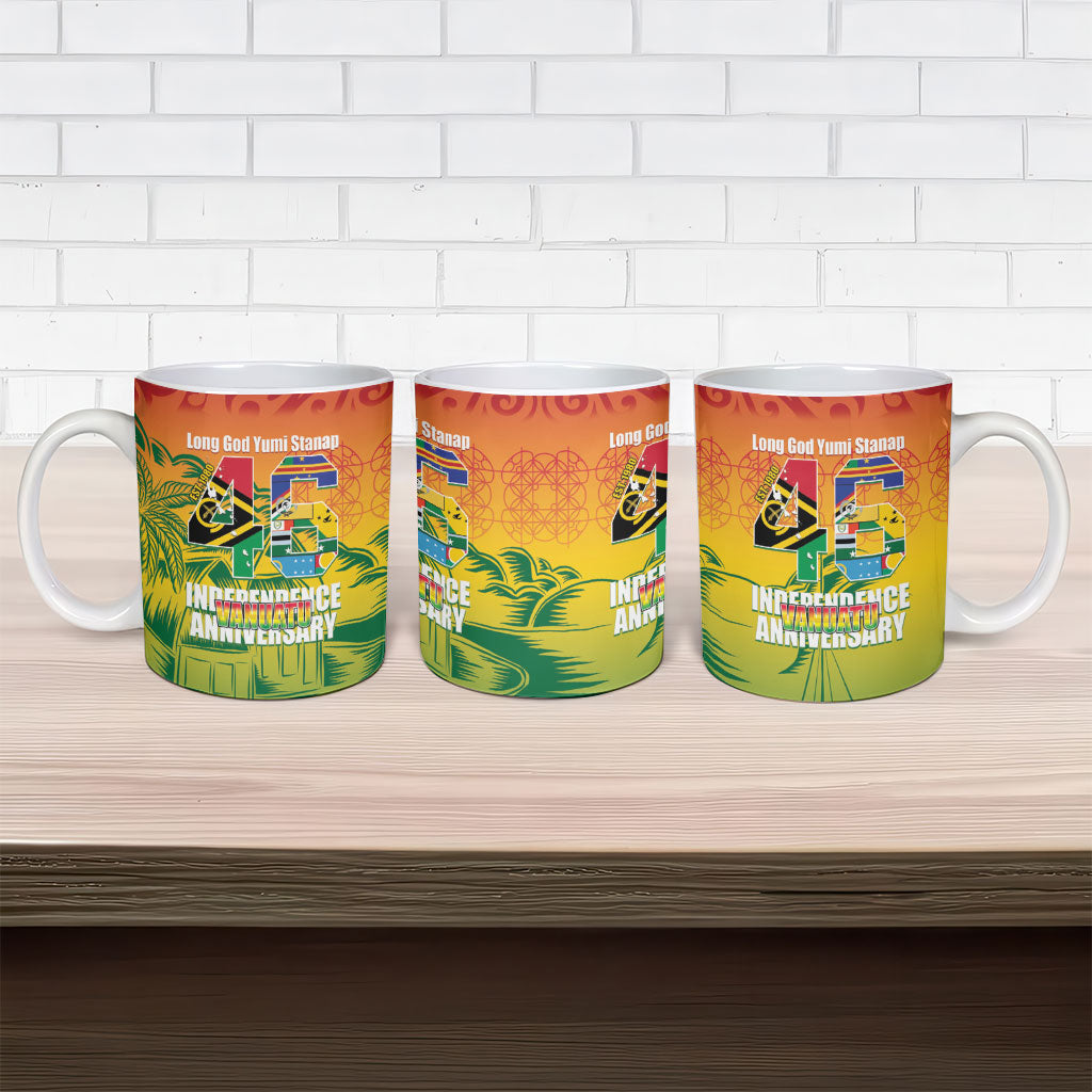 Vanuatu Indipendens Dei Ceramic Mug Yumi 46th Independence Anniversary