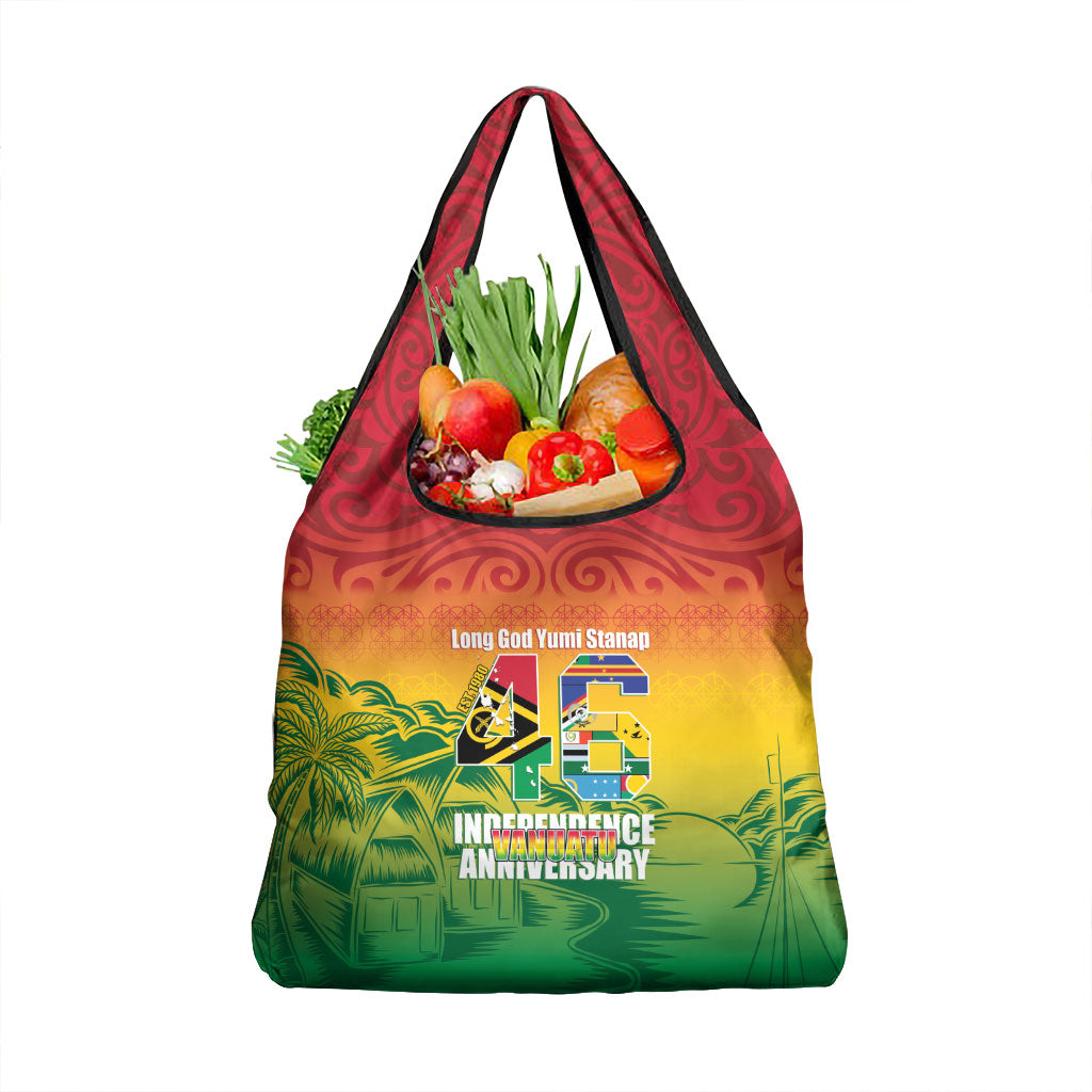 Vanuatu Indipendens Dei Grocery Bag Yumi 46th Independence Anniversary