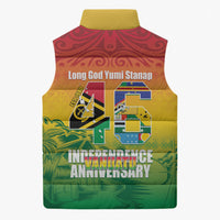 Vanuatu Indipendens Dei Sleeveless Puffer Jacket Yumi 46th Independence Anniversary