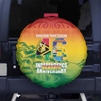 Vanuatu Indipendens Dei Spare Tire Cover Yumi 46th Independence Anniversary LT14 No hole Reggae - Polynesian Pride