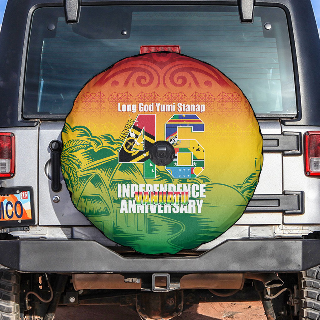 Vanuatu Indipendens Dei Spare Tire Cover Yumi 46th Independence Anniversary LT14 Reggae - Polynesian Pride