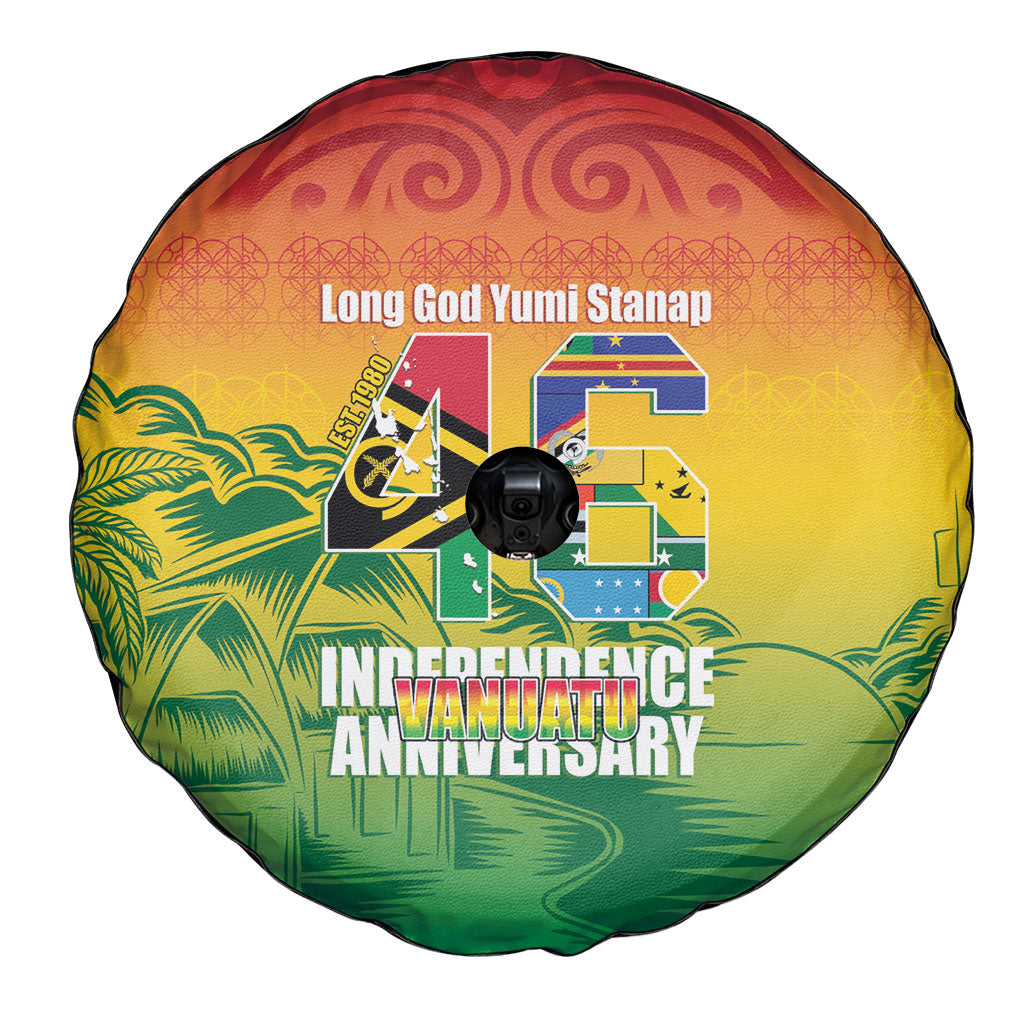 Vanuatu Indipendens Dei Spare Tire Cover Yumi 46th Independence Anniversary LT14 - Polynesian Pride