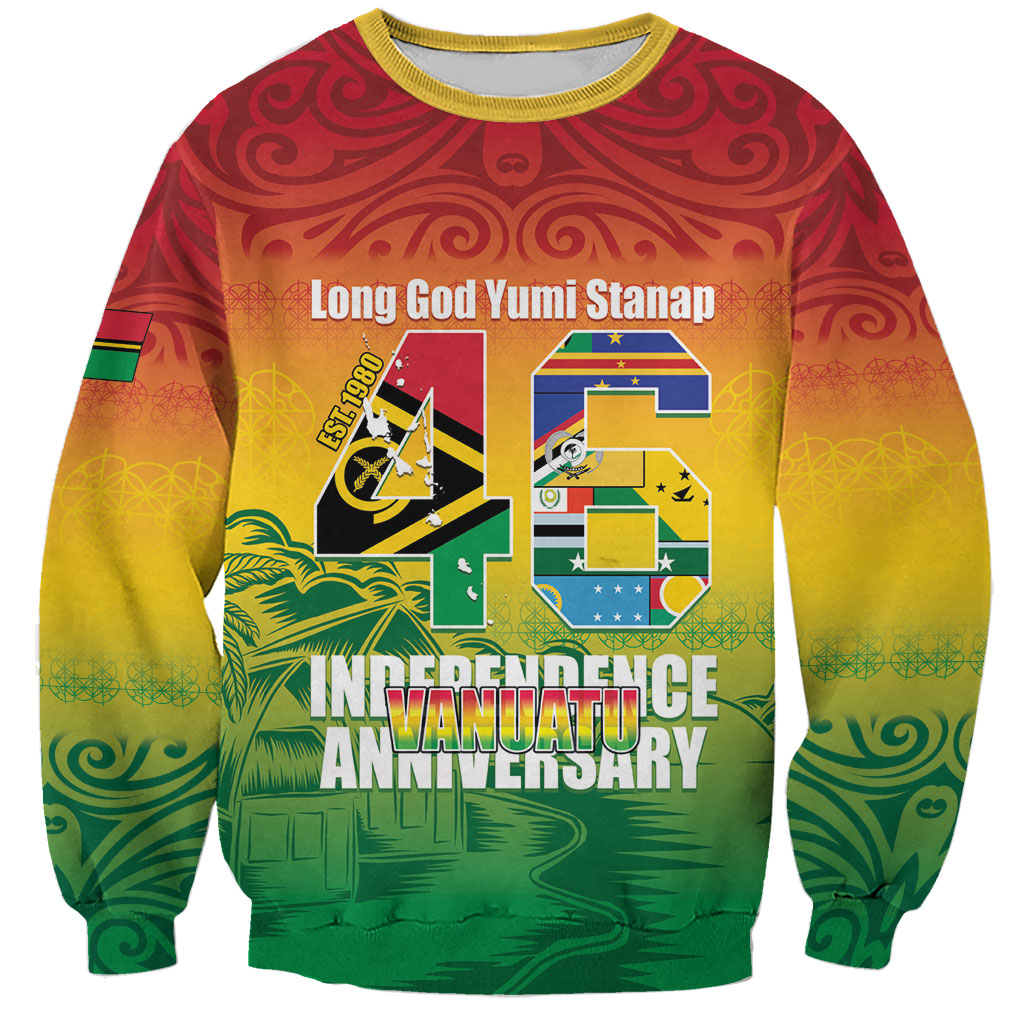 Vanuatu Indipendens Dei Sweatshirt Yumi 46th Independence Anniversary