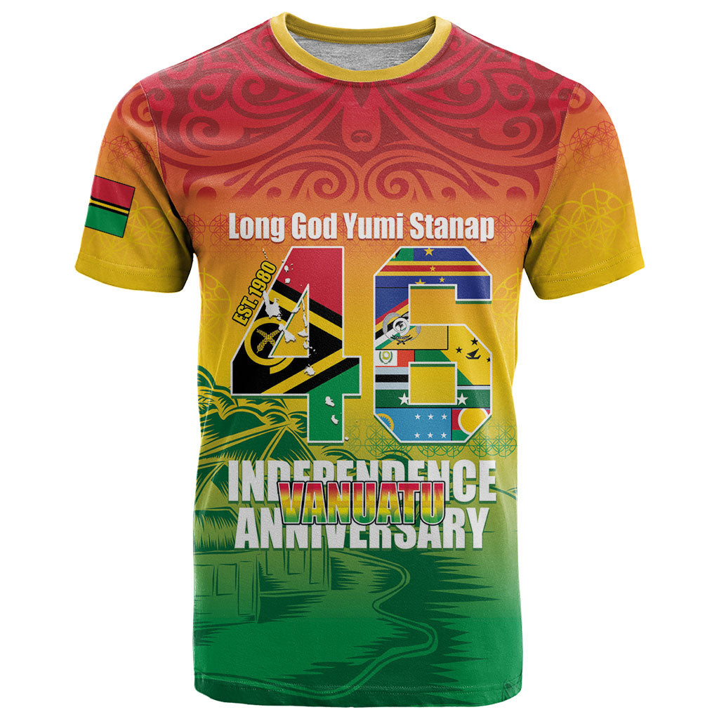 Vanuatu Indipendens Dei T Shirt Yumi 46th Independence Anniversary