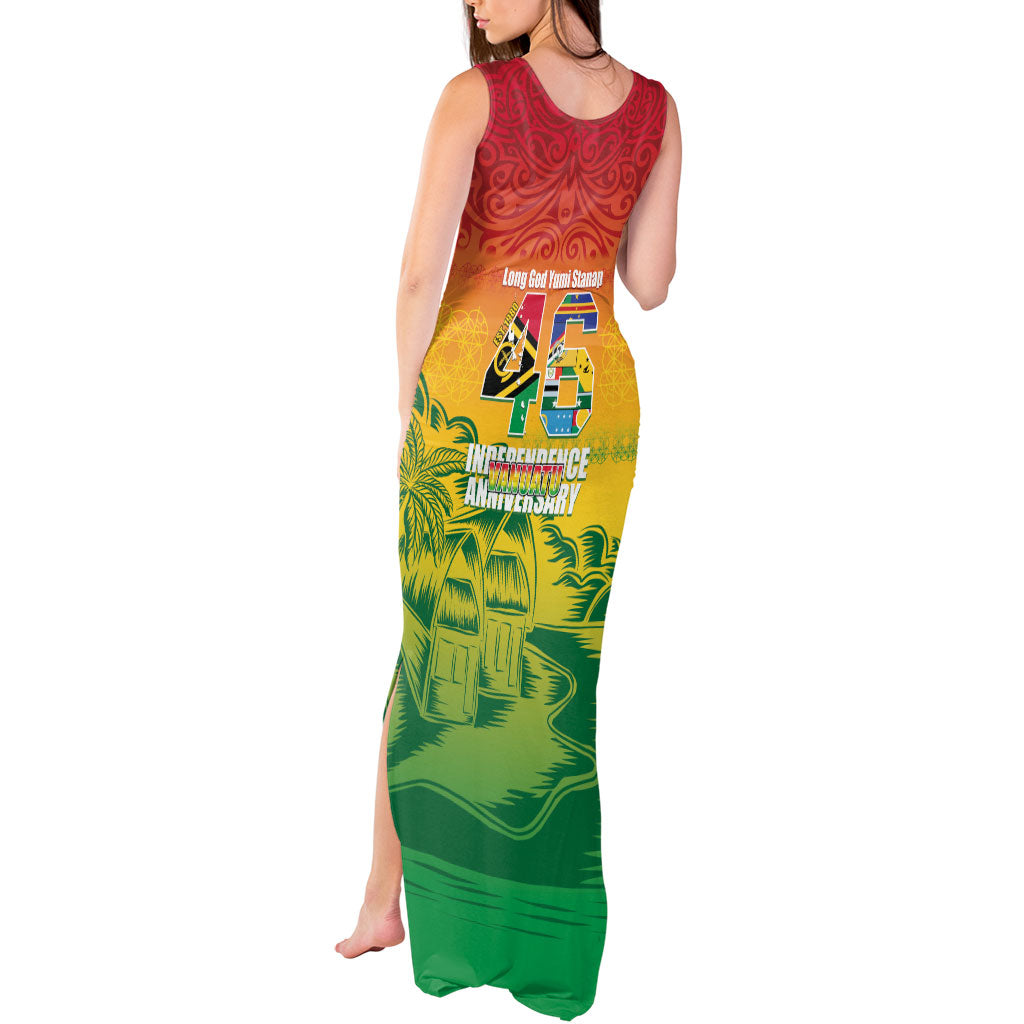 Vanuatu Indipendens Dei Tank Maxi Dress Yumi 46th Independence Anniversary LT14 - Polynesian Pride