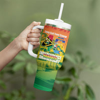 Vanuatu Indipendens Dei Tumbler With Handle Yumi 46th Independence Anniversary