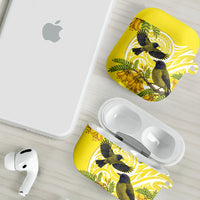 Bellbird New Zealand AirPods Case Korimako Kowhai Maori Pattern LT14 - Polynesian Pride