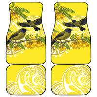 Bellbird New Zealand Car Mats Korimako Kowhai Maori Pattern