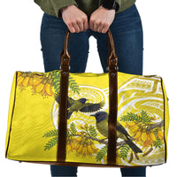 Bellbird New Zealand Travel Bag Korimako Kowhai Maori Pattern