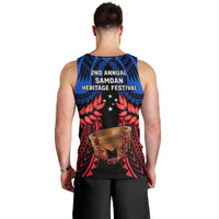 Samoa Men Tank Top Heritage Festival Samoan Tattoo With Ula Fala Kava Bowl LT14 - Polynesian Pride