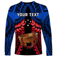 Personalised Samoa Long Sleeve Shirt Heritage Festival Samoan Tattoo With Ula Fala Kava Bowl LT14 - Polynesian Pride