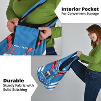 Custom Toa Samoa Rugby Grocery Bag Samoan Siva Tau Uso Aso Uma