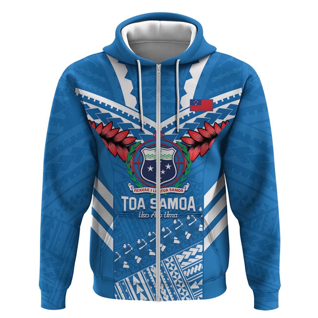 Custom Toa Samoa Rugby Hoodie Samoan Siva Tau Uso Aso Uma