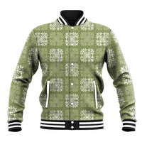 Vesuvian Green Palaka Quilt Hawaii Baseball Jacket Traditional Hawaii-plaid Pattern - Polynesian Pride