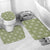 Vesuvian Green Palaka Quilt Hawaii Bathroom Set Traditional Hawaii-plaid Pattern - Polynesian Pride