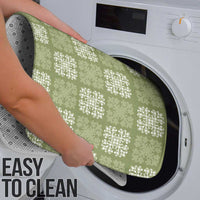 Vesuvian Green Palaka Quilt Hawaii Bathroom Set Traditional Hawaii-plaid Pattern - Polynesian Pride