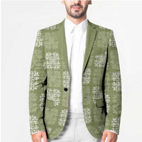Vesuvian Green Palaka Quilt Hawaii Blazer Traditional Hawaii-plaid Pattern - Polynesian Pride