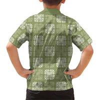 Vesuvian Green Palaka Quilt Hawaii Hawaiian Shirt Traditional Hawaii-plaid Pattern - Polynesian Pride