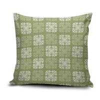 Vesuvian Green Palaka Quilt Hawaii Pillow Cover Traditional Hawaii-plaid Pattern - Polynesian Pride