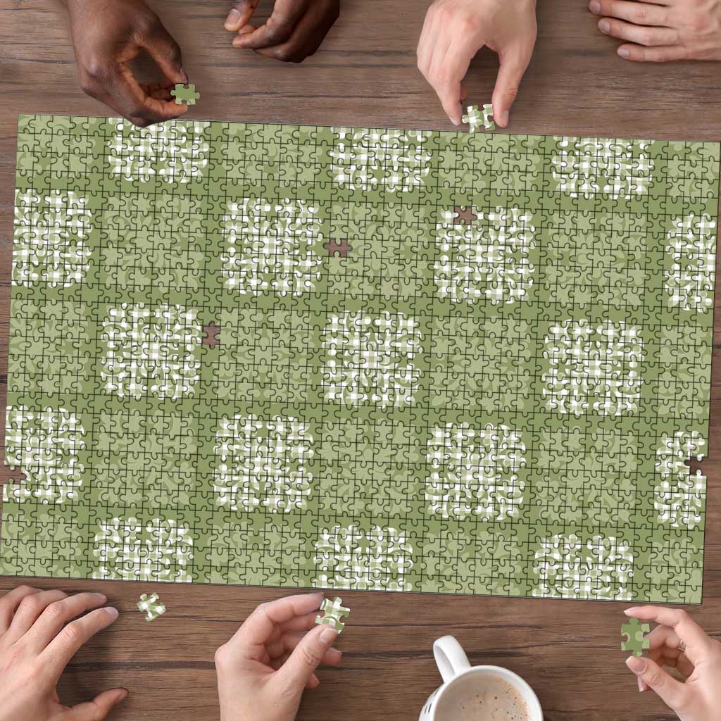 Vesuvian Green Palaka Quilt Hawaii Puzzle Traditional Hawaii-plaid Pattern - Polynesian Pride