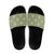 Vesuvian Green Palaka Quilt Hawaii Slide Sandals Traditional Hawaii-plaid Pattern - Polynesian Pride