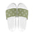 Vesuvian Green Palaka Quilt Hawaii Slide Sandals Traditional Hawaii-plaid Pattern - Polynesian Pride