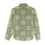 Vesuvian Green Palaka Quilt Hawaii Women Casual Shirt Traditional Hawaii-plaid Pattern - Polynesian Pride